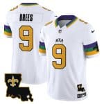 New Orleans Saints #9 Drew Brees White 2024 F.U.S.E. Vapor Limited Stitched Jersey
