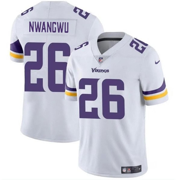 Minnesota Vikings #26 Kene Nwangwu White Vapor Untouchable Limited Stitched Jersey
