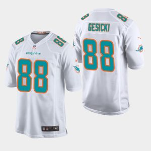 Miami Dolphins #88 Mike Gesicki White Stitched Jersey