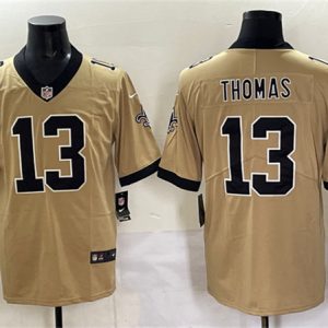 New Orleans Saints #13 Michael Thomas Gold Alternate Vapor Limited Football Stitched Jersey
