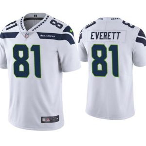 Seattle Seahawks #81 Gerald Everett White Vapor Untouchable Limited Stitched Jersey
