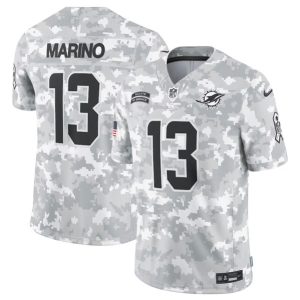 Miami Dolphins #13 Dan Marino Arctic Camo 2024 F.U.S.E. Salute To Service Limited Stitched Jersey