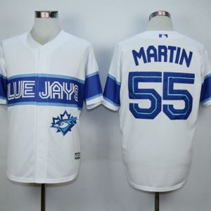 Blue Jays #55 Russell Martin White Exclusive New Cool Base Stitched Jersey