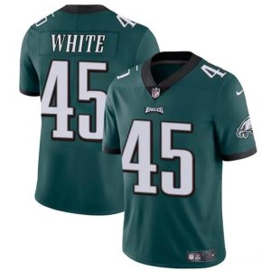 Philadelphia Eagles #45 Devin White Green Vapor Untouchable Limited Stitched Jersey