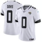 Jacksonville Jaguars #0 Gabe Davis White Vapor Untouchable Limited Stitched Jersey