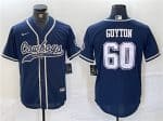 Dallas Cowboys #60 Tyler Guyton Navy Cool Base Stitched Jersey
