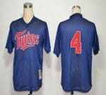 Mitchell And Ness 1996 Twins #4 Paul Molitor Navy Blue Stitched Jersey