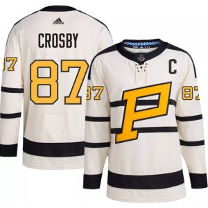 Pittsburgh Penguins #87 Sidney Crosby Cream 2023 Winter Classic Stitched Jersey