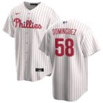 Philadelphia Phillies #58 Seranthony Dom¨ªnguez White Cool Base Stitched Jersey