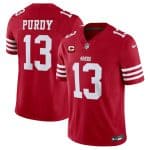 San Francisco 49ers #13 Brock Purdy Red 2024 F.U.S.E. With 2-Star C Patch Vapor Untouchable Limited Stitched Jersey