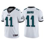 Philadelphia Eagles #11 A. J. Brown White Vapor Untouchable Limited Stitched Jersey
