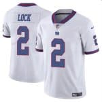 New York Giants #2 Drew Lock White Limited Stitched Jersey