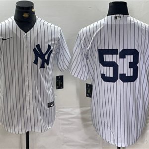 New York Yankees #53 Bobby Abreu White Cool Base Stitched Jersey