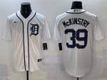 Detroit Tigers #39 Zach McKinstry White Cool Base Stitched Jersey