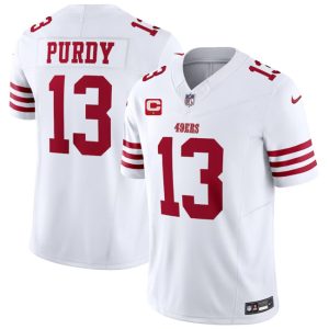 San Francisco 49ers #13 Brock Purdy White 2023 F.U.S.E. With 1-Star C Patch Vapor Untouchable Limited Stitched Jersey