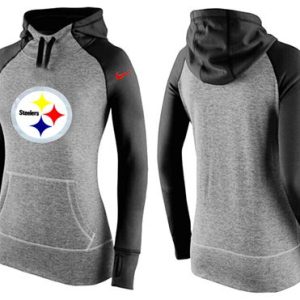 Nike Pittsburgh Steelers Performance Hoodie Grey Black_1