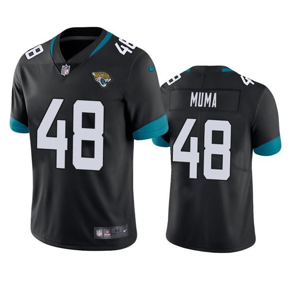 Jacksonville Jaguars #48 Chad Muma Black Vapor Untouchable Limited Stitched Jersey
