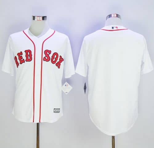 Red Sox Blank White Alternate Home New Cool Base Stitched Jersey