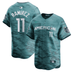 Cleveland Guardians #11 Jos¨¦ Ram¨ªrez Teal 2023 All-Star Cool Base Stitched Jersey