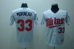 Twins #33 Justin Morneau Stitched White Jersey