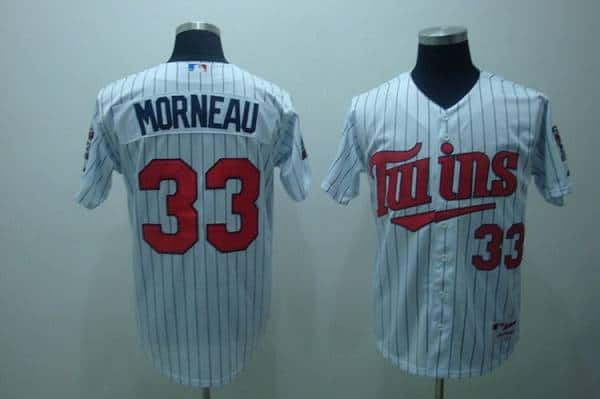 Twins #33 Justin Morneau Stitched White Jersey