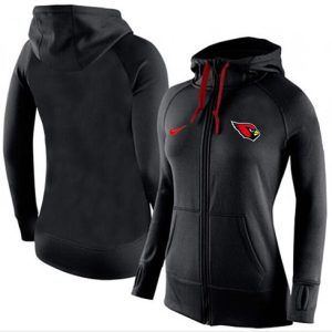 Nike Arizona Cardinals Full-Zip Performance Hoodie Black