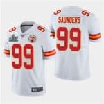 Chiefs #99 Khalen Saunders White Super Bowl LIV Vapor Untouchable Limited Stitched Jersey