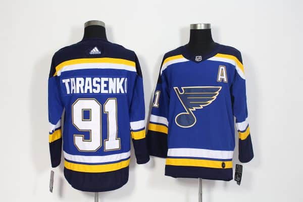 Adidas St. Louis Blues #91 Vladimir Tarasenko Navy Blue Stitched Jersey
