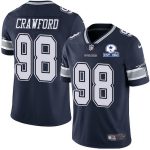Dallas Cowboys #98 Tyrone Crawford Navy With Est 1960 Patch Limited Stitched Jersey