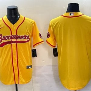 Tampa Bay Buccaneers Blank Gold Cool Base Stitched Jersey