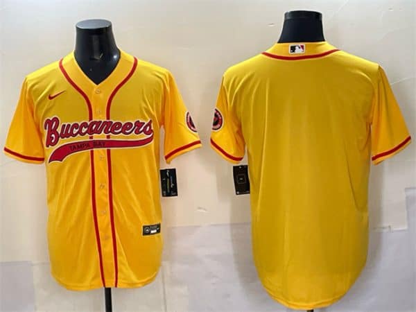 Tampa Bay Buccaneers Blank Gold Cool Base Stitched Jersey