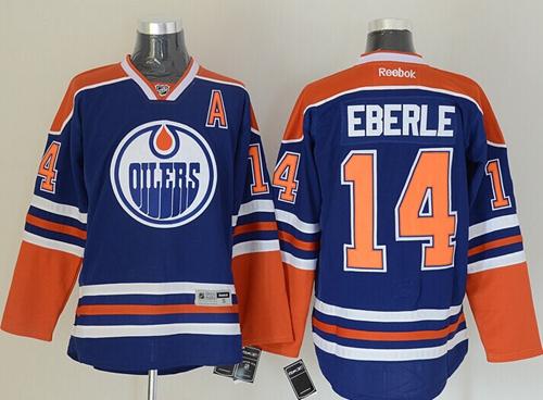 Oilers #14 Jordan Eberle Light Blue Stitched Jersey
