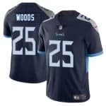 Tennessee Titans #25 Xavier Woods Navy 2025 Vapor Untouchable Stitched Jersey