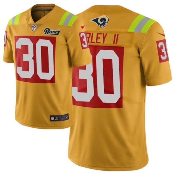Los Angeles Rams #30 Todd Gurley II Gold 2019 City Edition Limited Stitched Jersey