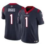 Houston Texans #1 Stefon Diggs Navy 2024 F.U.S.E Vapor Untouchable Limited Stitched Jersey