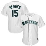 Mariners #15 Kyle Seager White New Cool Base Stitched Jersey