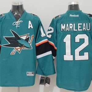Sharks #12 Patrick Marleau Stitched Teal Jersey