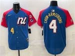 National League #4 Pete Crow-Armstrong Blue Red Alternate 2025 All-Star With Patch Edition Limited Stitched Jersey