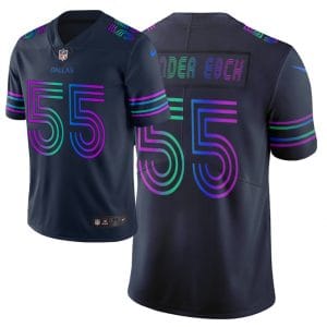Dallas Cowboys #55 Leighton Vander Esch Navy 2019 City Edition Limited Stitched Jersey