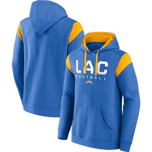 Los Angeles Chargers Powder Blue Call The Shot Pullover Hoodie