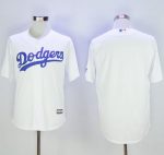 Dodgers Blank White New Cool Base Stitched Jersey