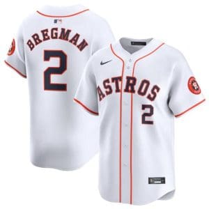 Houston Astros #2 Alex Bregman White 2024 Home Limited Stitched Jersey