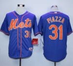 Mets #31 Mike Piazza Blue Alternate Home Stitched Jersey