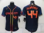 Houston Astros #44 Yordan Alvarez 2022 Navy City Connect Flex Base Stitched Baseball Jersey