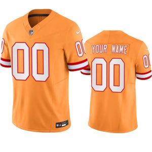 Tampa Bay Buccaneers Custom Orange 2023 F.U.S.E. Throwback Limited Stitched Jersey