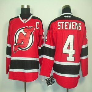 Devils #4 Scott Stevens Red Home Stitched Jersey