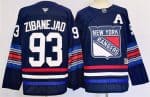 New York Rangers #93 Mika Zibanejad Navy 2024-25 Stitched Jersey