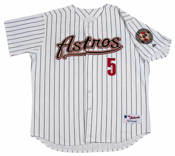 Houston Astros #5 Jeff Bagwell White Stitched Baseball Jersey