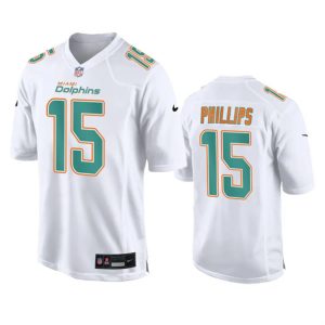 Miami Dolphins #15 Jaelan Phillips White Fashion Vapor Untouchable Stitched Jersey