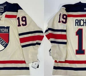 New York Rangers #19 Brad Richards White Stitched Jersey